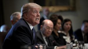 US President Donald Trump speaks while meeting with members of his cabinet November 1.(AFP Photo) US President Donald Trump speaks while meeting with members of his cabinet November 1.(AFP Photo)