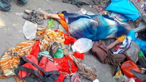 Three women were killed in stampede in Bihar’s Begusarai district.(HT Photo) Three women were killed in stampede in Bihar’s Begusarai district.(HT Photo)