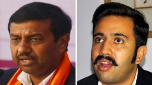Pramod Sharma and Vikramaditya.(HT Photo) Pramod Sharma and Vikramaditya.(HT Photo)
