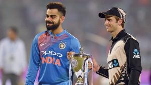 India and New Zealand will battle it out for the T20I series in Tuesday’s decider in Thiruvananthapuram.(PTI) India and New Zealand will battle it out for the T20I series in Tuesday’s decider in Thiruvananthapuram.(PTI)