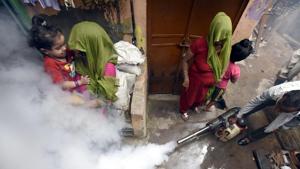 State health minister Kali Charan Saraf reviewed the situation and directed officials to control the surge in the mosquito-borne disease.(HT FILE PHOTO) State health minister Kali Charan Saraf reviewed the situation and directed officials to control the surge in the mosquito-borne disease.(HT FILE PHOTO)