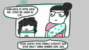 An illustration by Neha Sharma who finds humour in mundane situations.(Neha Doodles/Facebook.com) An illustration by Neha Sharma who finds humour in mundane situations.(Neha Doodles/Facebook.com)