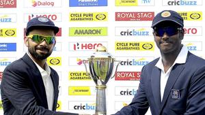 Virat Kohli-led Indian cricket team is favourites going into a three-Test series against Sri Lanka, which has Angelo Mathews.(AFP) Virat Kohli-led Indian cricket team is favourites going into a three-Test series against Sri Lanka, which has Angelo Mathews.(AFP)