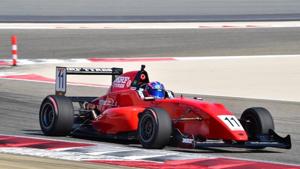 Action from the practice session of the MRF Challenge 2017 season-opening race at the Bahrain International Circuit in Sakhir on Thursday.(HT Photo) Action from the practice session of the MRF Challenge 2017 season-opening race at the Bahrain International Circuit in Sakhir on Thursday.(HT Photo)