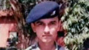 Joginder Kumar sustained 14 bullet injuries and died on spot.(HT Photo) Joginder Kumar sustained 14 bullet injuries and died on spot.(HT Photo)