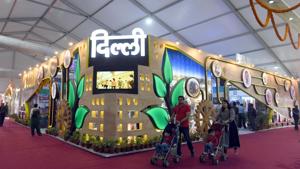 Delhi pavilion at the ongoing trade fair in Pragati Maidan.(Sonu Mehta/HT PHOTO) Delhi pavilion at the ongoing trade fair in Pragati Maidan.(Sonu Mehta/HT PHOTO)