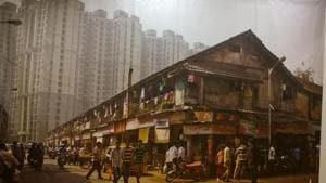 Photograph of one part of Girangaon, which once housed 2.5 million millworkers.(HT) Photograph of one part of Girangaon, which once housed 2.5 million millworkers.(HT)