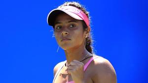 Indian tennis player Ankita Raina won in the Mumbai Open on Wednesday.(Getty Images) Indian tennis player Ankita Raina won in the Mumbai Open on Wednesday.(Getty Images)