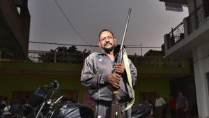 Former dacoit Balwant Singh Tomar, nephew of Paan Singh Tomar, in Gwalior, Madhya Pradesh. Tomar, who surrendered to police in 1982, says he became a rebel because he was harassed. He is among the many Chambal ‘rebels’ who have given up their dacoity ways.(Raj K Raj/HT Photo) Former dacoit Balwant Singh Tomar, nephew of Paan Singh Tomar, in Gwalior, Madhya Pradesh. Tomar, who surrendered to police in 1982, says he became a rebel because he was harassed. He is among the many Chambal ‘rebels’ who have given up their dacoity ways.(Raj K Raj/HT Photo)