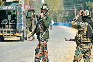 The incident took place on Saturday night when army soldiers had laid an ambush in Kralpora area of Kupwara district in north Kashmir following information regarding movement of militants.(AFP/Representative Picture) The incident took place on Saturday night when army soldiers had laid an ambush in Kralpora area of Kupwara district in north Kashmir following information regarding movement of militants.(AFP/Representative Picture)