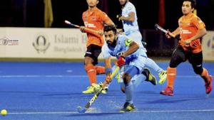 Manpreet Singh, Indian hockey team captain, is confident of good show at the Hockey World League Final.(PTI) Manpreet Singh, Indian hockey team captain, is confident of good show at the Hockey World League Final.(PTI)
