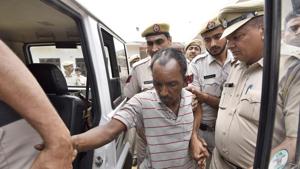 Ryan International School student murder accused Ashok Kumar at a special court in Gurugram, September 12. No sooner the incident happens that the media starts shouting hoarse over a delay in apprehending the culprits. This builds pressure on the investigators and quite often they succumb to the temptation of arresting a suspect who may not be the real culprit .(Sanjeev Verma/HT PHOTO) Ryan International School student murder accused Ashok Kumar at a special court in Gurugram, September 12. No sooner the incident happens that the media starts shouting hoarse over a delay in apprehending the culprits. This builds pressure on the investigators and quite often they succumb to the temptation of arresting a suspect who may not be the real culprit .(Sanjeev Verma/HT PHOTO)