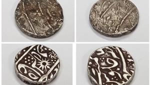ASI offcials told the Noida police that many of the coins and utensils were over 2,000 years old and were sourced from Madhya Pradesh.(HT Photo) ASI offcials told the Noida police that many of the coins and utensils were over 2,000 years old and were sourced from Madhya Pradesh.(HT Photo)