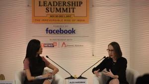 Alex Hardiman, director of news products at Facebook speaks at the HT Leadership Summit in New Delhi.(Burhaan Kinu/HT Photo) Alex Hardiman, director of news products at Facebook speaks at the HT Leadership Summit in New Delhi.(Burhaan Kinu/HT Photo)