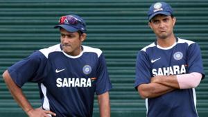 Sourav Ganguly has revealed he refused the sign the team sheet ahead of India’s tour to Australia in 2003-04 if it did not include Anil Kumble’s name. India drew the series 1-1, with Kumble taking 24 wickets in three Tests.(AFP/Getty Images) Sourav Ganguly has revealed he refused the sign the team sheet ahead of India’s tour to Australia in 2003-04 if it did not include Anil Kumble’s name. India drew the series 1-1, with Kumble taking 24 wickets in three Tests.(AFP/Getty Images)