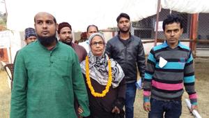 Nadira Khatoon defeated BJP’s Maya Tripathi by 483 votes in the ward where the famous Gorakhnath Temple is located in Purana Gorakhpur.(HT Photo) Nadira Khatoon defeated BJP’s Maya Tripathi by 483 votes in the ward where the famous Gorakhnath Temple is located in Purana Gorakhpur.(HT Photo)