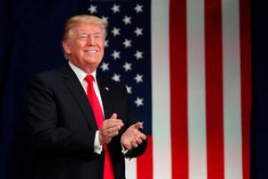 US President Donald Trump arrives to speak about tax reform legislation in St Louis, Missouri on November 29, 2017.(Reuters) US President Donald Trump arrives to speak about tax reform legislation in St Louis, Missouri on November 29, 2017.(Reuters)