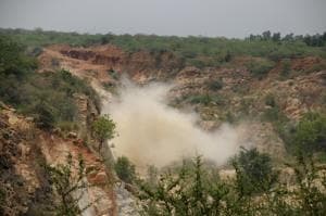 According to the National Capital Regional Plan 2021, in areas coming under the National Conservation Zone, construction is limited to only 0.5% of the total land.(Parveen Kumar/HT FILE) According to the National Capital Regional Plan 2021, in areas coming under the National Conservation Zone, construction is limited to only 0.5% of the total land.(Parveen Kumar/HT FILE)