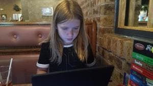 Eleven-year-old Hilde Lysiak is a reporter and brings out her own paper called Orange Street News, in Pennsylvania, United States.(Source: Hikde Lysiak)