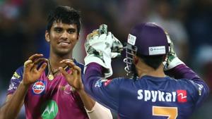 Washington Sundar had a good performance for Rising Pune Supergiant in the 2017 Indian Premier League and he has been included in the Indian cricket team after an injury to Kedar Jadhav.(BCCI) Washington Sundar had a good performance for Rising Pune Supergiant in the 2017 Indian Premier League and he has been included in the Indian cricket team after an injury to Kedar Jadhav.(BCCI)