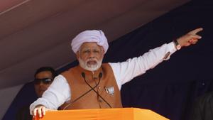 Prime Minister Narendra Modi speaks during an election campaign rally at Jasdan in Gujarat.(AP) Prime Minister Narendra Modi speaks during an election campaign rally at Jasdan in Gujarat.(AP)