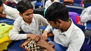 DoE is planning on opening 14 resource centres, one in each of the 12 districts and two at the headquarters, to provide speech therapy, occupational therapy and physiotherapy services for the children with special needs.(Sanchit Khanna/HT PHOTO) DoE is planning on opening 14 resource centres, one in each of the 12 districts and two at the headquarters, to provide speech therapy, occupational therapy and physiotherapy services for the children with special needs.(Sanchit Khanna/HT PHOTO)