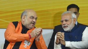 BJP leaders are banking on Modi-Shah magic.(PTI) BJP leaders are banking on Modi-Shah magic.(PTI)