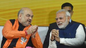 Prime Minister Narendra Modi was successful in invoking Gujarati pride during the latter half of the campaign for assembly elections.(PTI) Prime Minister Narendra Modi was successful in invoking Gujarati pride during the latter half of the campaign for assembly elections.(PTI)