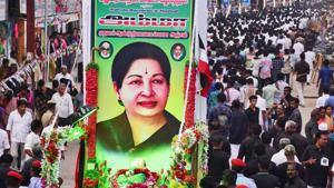 AIADMK supporters stage a 'silent rally' to observe the first death anniversary of J Jayalalithaa at West Masi Street in Madurai on Tuesday. A purported video of Jayalalithaa has been released by one P Vetrivel, who claims to be a supporter of Sasikala’s nephew TTV Dhinakaran. HT couldn’t independently verify the authenticity of the video.(PTI) AIADMK supporters stage a 'silent rally' to observe the first death anniversary of J Jayalalithaa at West Masi Street in Madurai on Tuesday. A purported video of Jayalalithaa has been released by one P Vetrivel, who claims to be a supporter of Sasikala’s nephew TTV Dhinakaran. HT couldn’t independently verify the authenticity of the video.(PTI)
