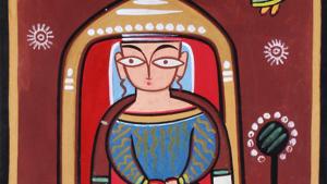 Jamini Roy’s Mary and Gabriel.(Photos: Courtesy Abhishek Sethi and Jayati) Jamini Roy’s Mary and Gabriel.(Photos: Courtesy Abhishek Sethi and Jayati)