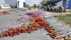 Fireworks in front of a Sivakasi factory.(AP file Photo) Fireworks in front of a Sivakasi factory.(AP file Photo)