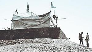 A file photo of makeshift Ram temple in Ayodhya. A file photo of makeshift Ram temple in Ayodhya.