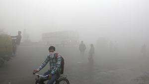 A thick blanket of smog on the outskirts of New Delhi in November.(AP file) A thick blanket of smog on the outskirts of New Delhi in November.(AP file)