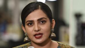 Parvathy’s complaint led to the arrest of a Mammootty fan on Wednesday.(Burhaan Kinu/HT PHOTO) Parvathy’s complaint led to the arrest of a Mammootty fan on Wednesday.(Burhaan Kinu/HT PHOTO)