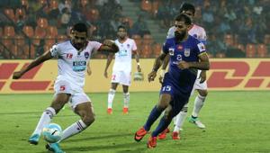 ISL has seen many confrontations in the past and a similar situation flared up in Mumbai during Mumbai City FC’s match vs Delhi Dynamos FC on Friday night.(ISL / SPORTZPICS) ISL has seen many confrontations in the past and a similar situation flared up in Mumbai during Mumbai City FC’s match vs Delhi Dynamos FC on Friday night.(ISL / SPORTZPICS)