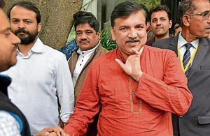 AAP leaders Sanjay Singh is one of the three nominees for the three Rajya Sabha seats in Delhi.(Ravi Choudhary/HT PHOTO) AAP leaders Sanjay Singh is one of the three nominees for the three Rajya Sabha seats in Delhi.(Ravi Choudhary/HT PHOTO)