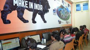 BJP workers manning a party IT Cell .(Representative Picture/HT File Photo.) BJP workers manning a party IT Cell .(Representative Picture/HT File Photo.)