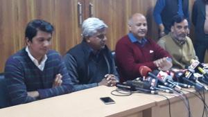 AAP’s highest decision making body, the Political Affairs Committee (PAC), met soon after the meeting of MLAs and formally approved the decision.(HT Photo) AAP’s highest decision making body, the Political Affairs Committee (PAC), met soon after the meeting of MLAs and formally approved the decision.(HT Photo)