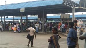 Thousands of people were stranded at various places across the state.(Twitter/ANI) Thousands of people were stranded at various places across the state.(Twitter/ANI)