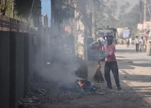 In 2017, a total 502 pollution-related complaints were registered in the city, up from 346 in 2016.(Sanjeev Verma/HT PHOTO) In 2017, a total 502 pollution-related complaints were registered in the city, up from 346 in 2016.(Sanjeev Verma/HT PHOTO)