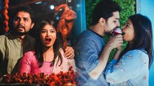 Vishakha, the bride-to-be, was advised to go on a diet, ignoring which she instead went on a ‘food riot.’(Samsara Photography) Vishakha, the bride-to-be, was advised to go on a diet, ignoring which she instead went on a ‘food riot.’(Samsara Photography)