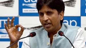 AAP leader Kumar Vishwas has visited the state only four times since he was entrusted with the job of overseeing the party affairs in the state in May 2017.(Sushil Kumar/HT PHOTO) AAP leader Kumar Vishwas has visited the state only four times since he was entrusted with the job of overseeing the party affairs in the state in May 2017.(Sushil Kumar/HT PHOTO)