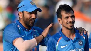 Yuzvendra Chahal stunned India teammate Rohit Sharma with his reply on Instagram.(AFP) Yuzvendra Chahal stunned India teammate Rohit Sharma with his reply on Instagram.(AFP)