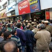 Officials of South Delhi Municipal Corporation sealed the basements of 35 establishments in Defence Colony, even as shopkeepers claimed they had the revised building plans with them. Officials of South Delhi Municipal Corporation sealed the basements of 35 establishments in Defence Colony, even as shopkeepers claimed they had the revised building plans with them.