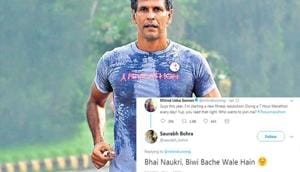 Milind Soman has set himself another tough fitness resolution this year: To run a seven-hour marathon every day. (HT/ file photo) Milind Soman has set himself another tough fitness resolution this year: To run a seven-hour marathon every day. (HT/ file photo)