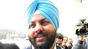 Inder Partap Singh, son of Rana Gurjit Singh, at the ED office in Jalandhar on Wednesday.(Pardeep Pandit/HT) Inder Partap Singh, son of Rana Gurjit Singh, at the ED office in Jalandhar on Wednesday.(Pardeep Pandit/HT)