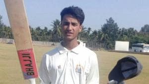 Abhishek Sharma is part of the Indian cricket team at the ICC cricket U-19 World Cup.(Twitter) Abhishek Sharma is part of the Indian cricket team at the ICC cricket U-19 World Cup.(Twitter)