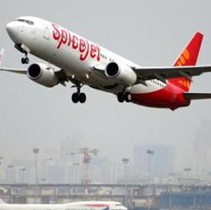 A Pune-Delhi SpiceJet flight made an emergency landing at Jaipur airport on Thursday evening after a passenger suffered cardiac arrest mid-air.(AFP File Photo) A Pune-Delhi SpiceJet flight made an emergency landing at Jaipur airport on Thursday evening after a passenger suffered cardiac arrest mid-air.(AFP File Photo)