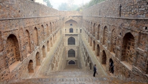 Agrasen ki Baoli in Delhi is a relatively spotless stepwell.(Courtesy: Victoria Lautman) Agrasen ki Baoli in Delhi is a relatively spotless stepwell.(Courtesy: Victoria Lautman)