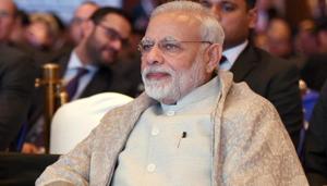 Prime Minister Narendra Modi at the Raisina Dialogue in New Delhi on Tuesday.(PTI) Prime Minister Narendra Modi at the Raisina Dialogue in New Delhi on Tuesday.(PTI)
